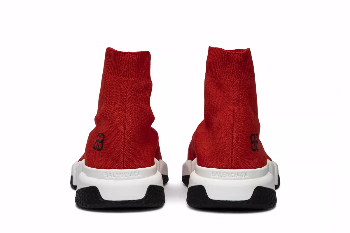 Balenciaga Speed Trainer Mid Red, view 7