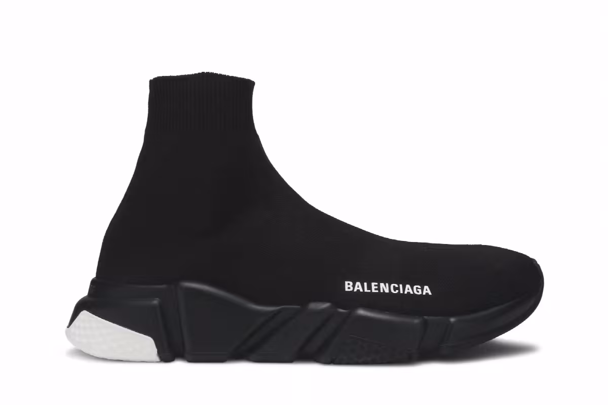 Balenciaga Speed Knit Trainer Black, view 2