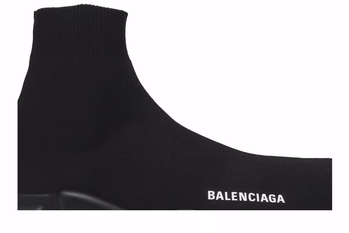 Balenciaga Speed Knit Trainer Black, view 3