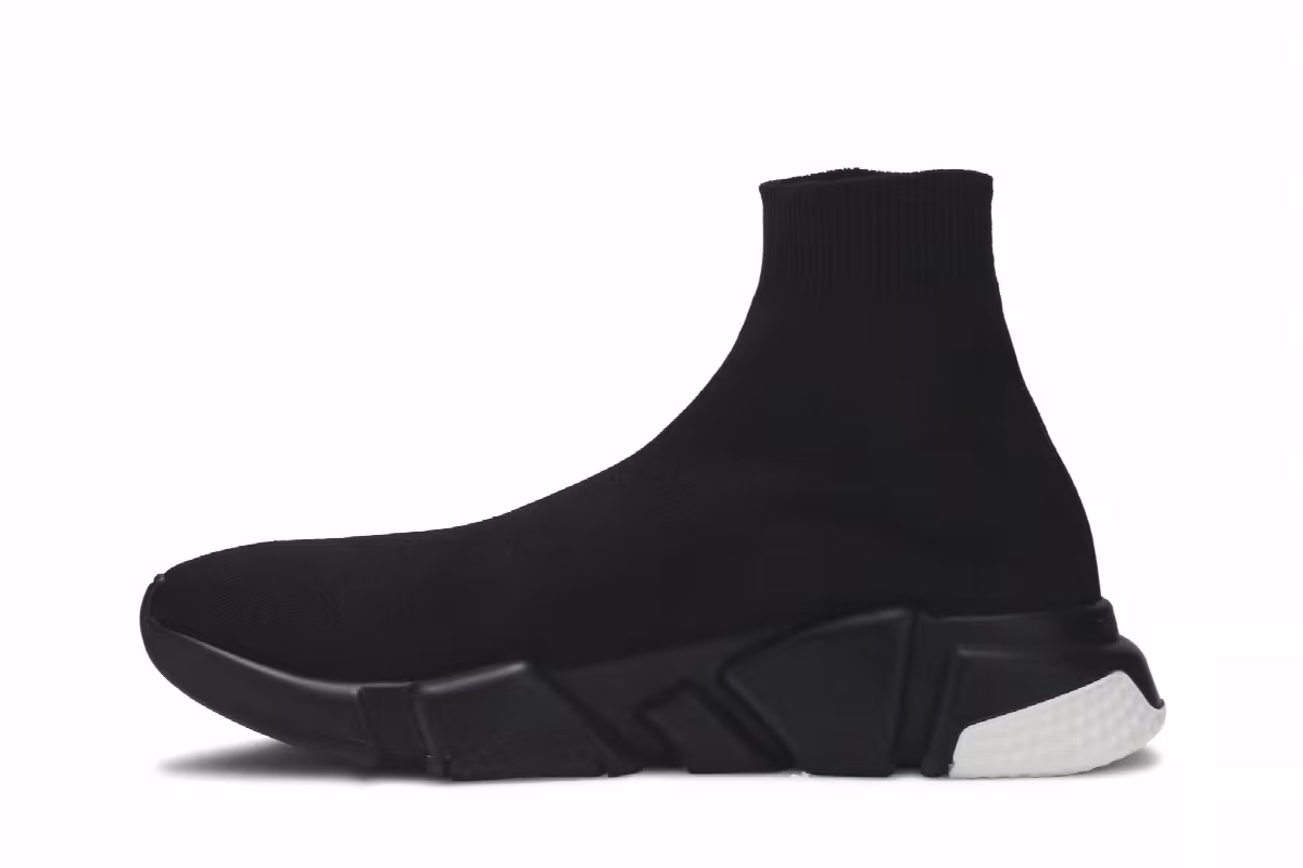 Balenciaga Speed Knit Trainer Black, view 4