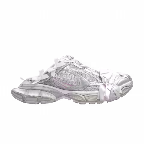 Balenciaga Wmns 3XL Lace Mule 'White Light Pink'