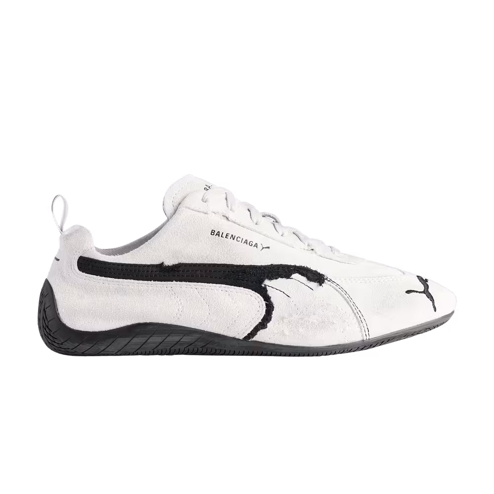Balenciaga x Speedcat Suede White Black