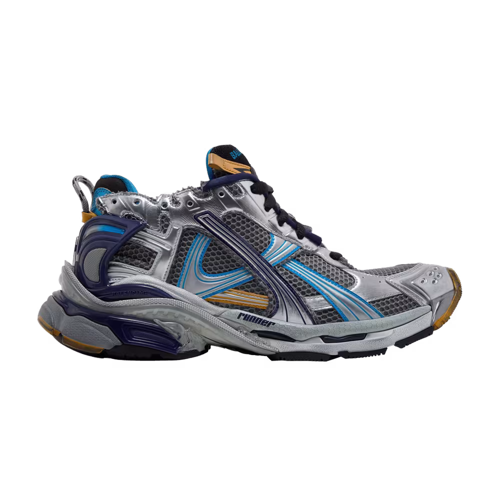 Balenciaga Runner Sneaker Grey Orange Aqua