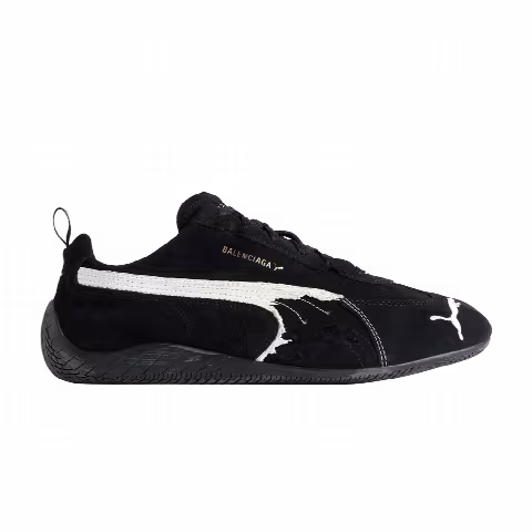 Balenciaga x Speedcat Suede 'Black White'