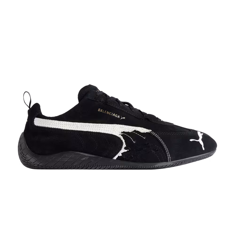 Balenciaga x Speedcat Suede Black White
