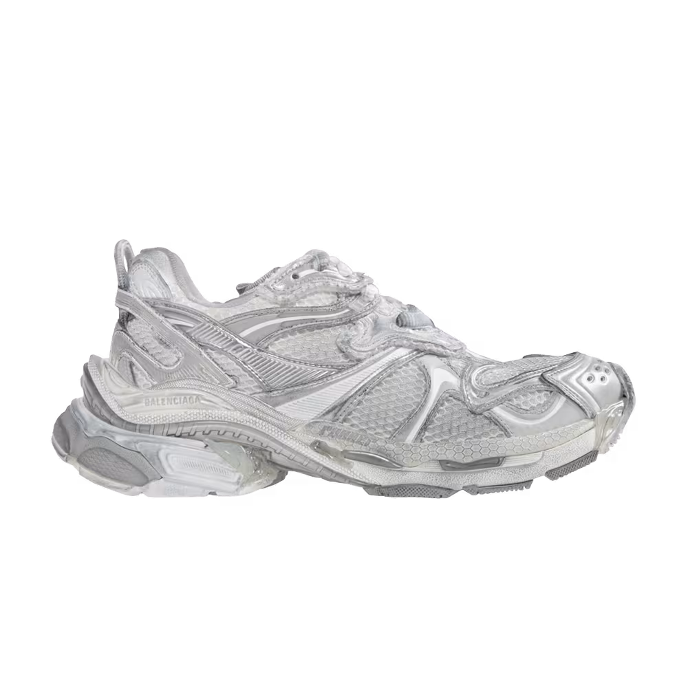 Balenciaga Runner Sneaker Worn-Out - White Silver