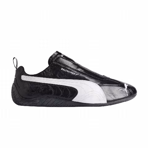 Balenciaga x Speedcat Leather 'Black White'
