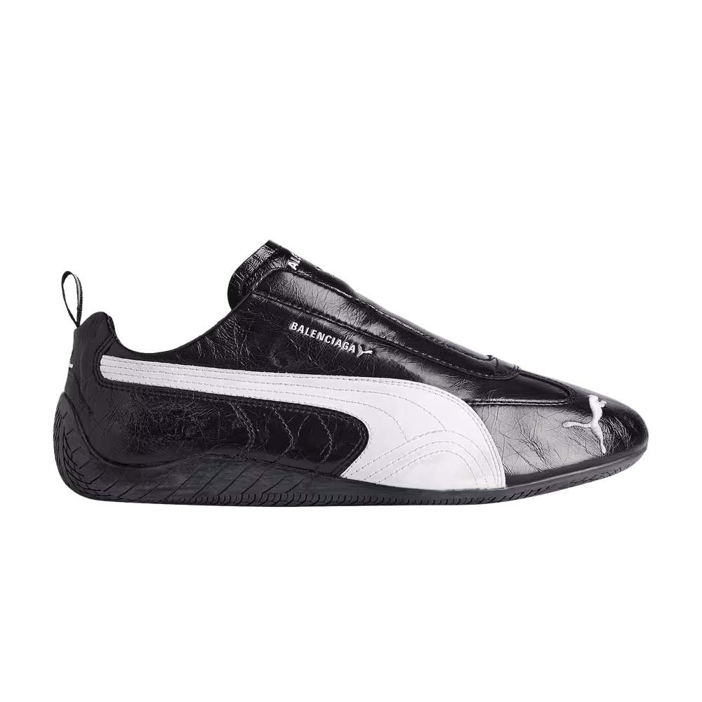 Balenciaga x Speedcat Leather Black White