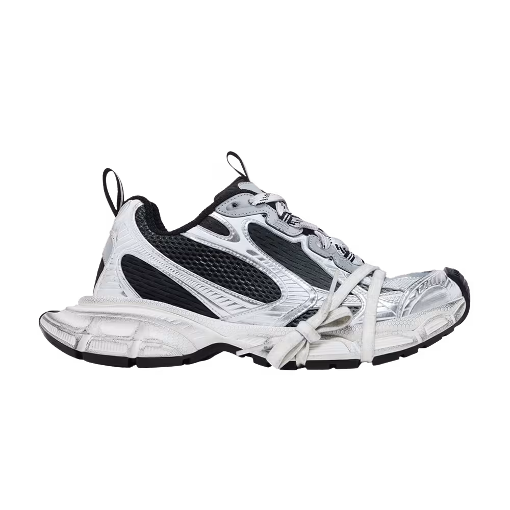 Balenciaga Women's 3XL Sneaker Worn-Out Gradient - Black Grey White