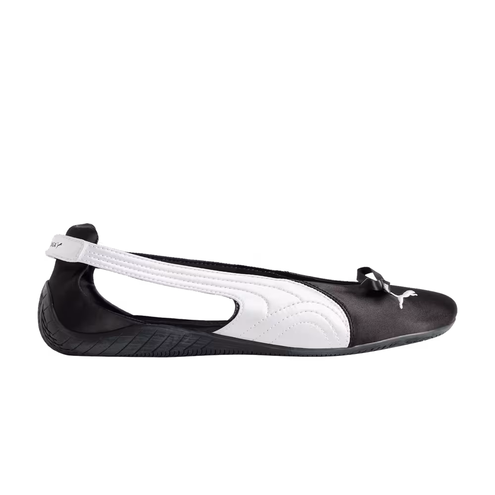 Balenciaga x Women's Speedcat Ballet Satin Black White
