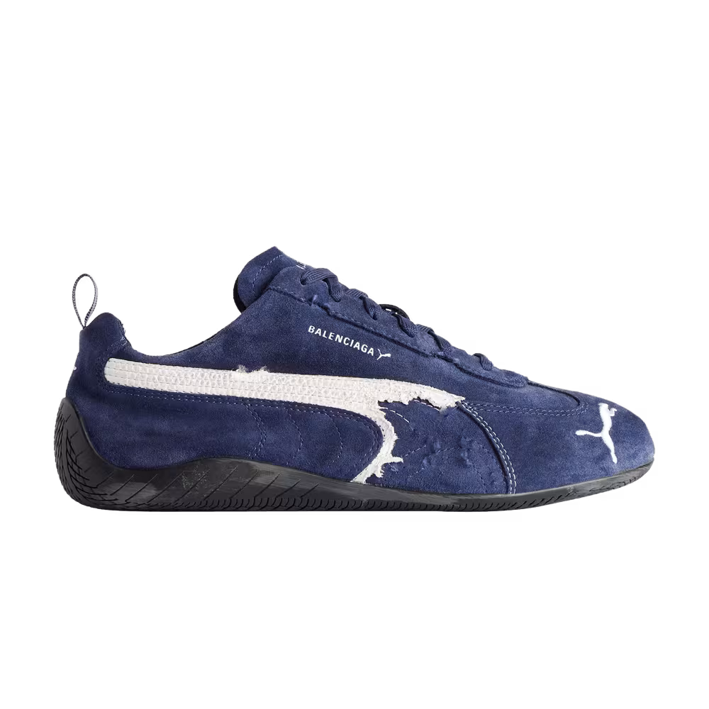 Balenciaga x Speedcat Suede Navy White