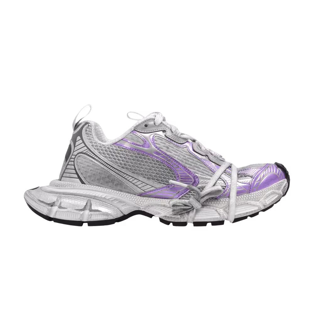 Balenciaga Women's 3XL Sneaker Worn-Out - Grey Purple
