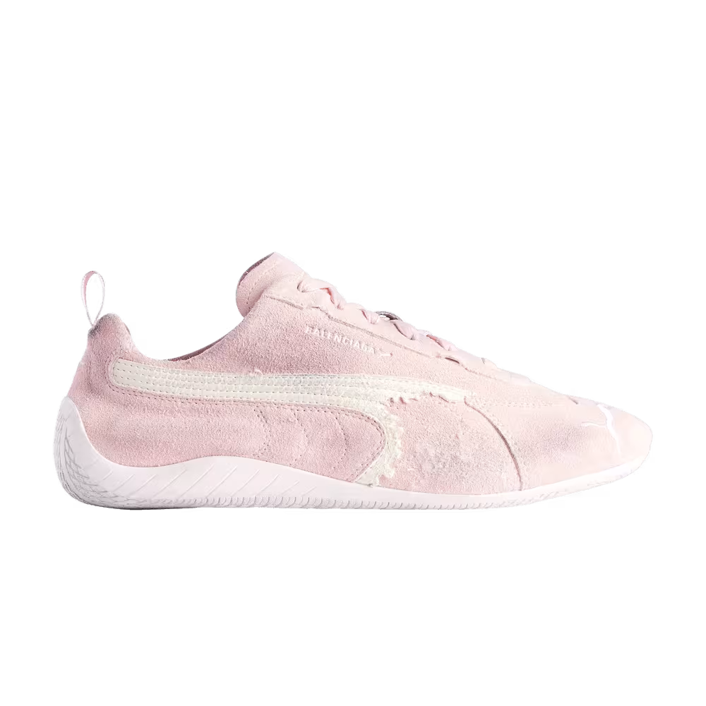 Balenciaga x Women's Speedcat Suede Pink White
