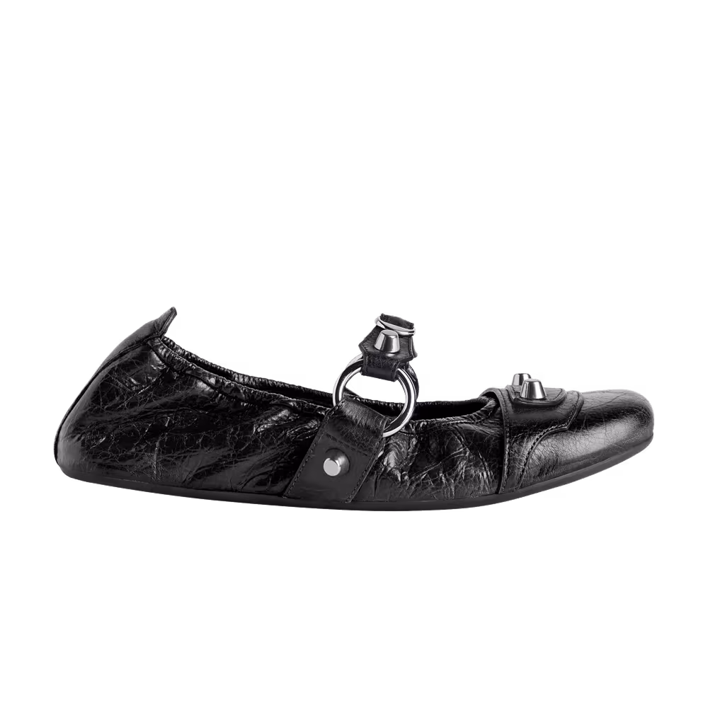 Balenciaga Women's City Ballerina Black Silver