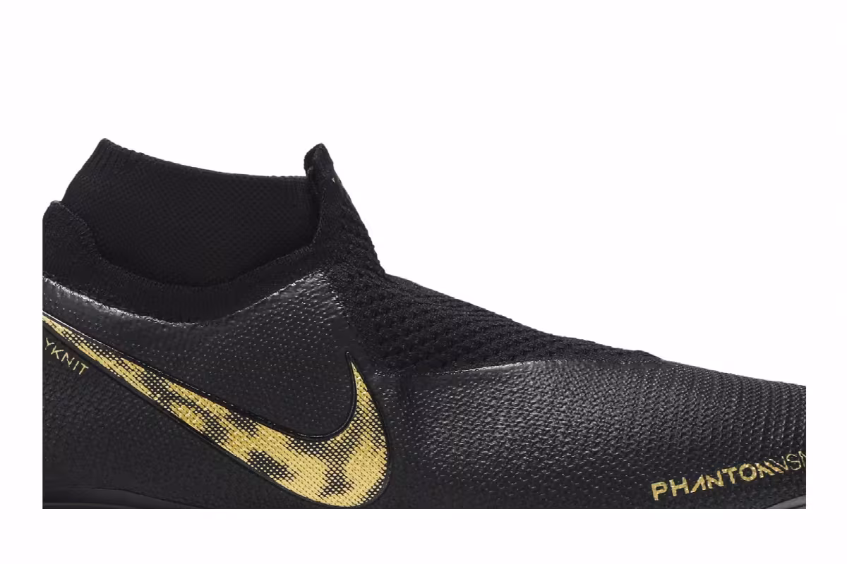 Nike Phantom Vision Elite DF FG Black Metallic Vivid Gold, view 3