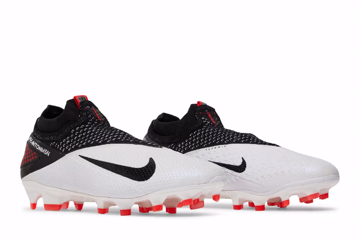 Nike Phantom Vision 2 Elite DF FG White Laser Crimson Black, view 9