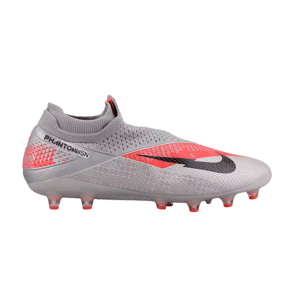 Nike Phantom Vision 2 Elite Metallic Grey Crimson