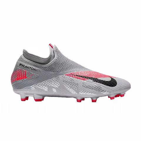Nike Phantom Vision 2 Academy Dynamic Fit MG 'Metallic Grey Crimson'