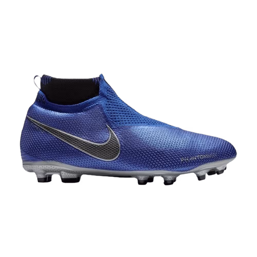 Nike Phantom Vision Elite DF FG/MG GS Racer Blue Metallic Silver