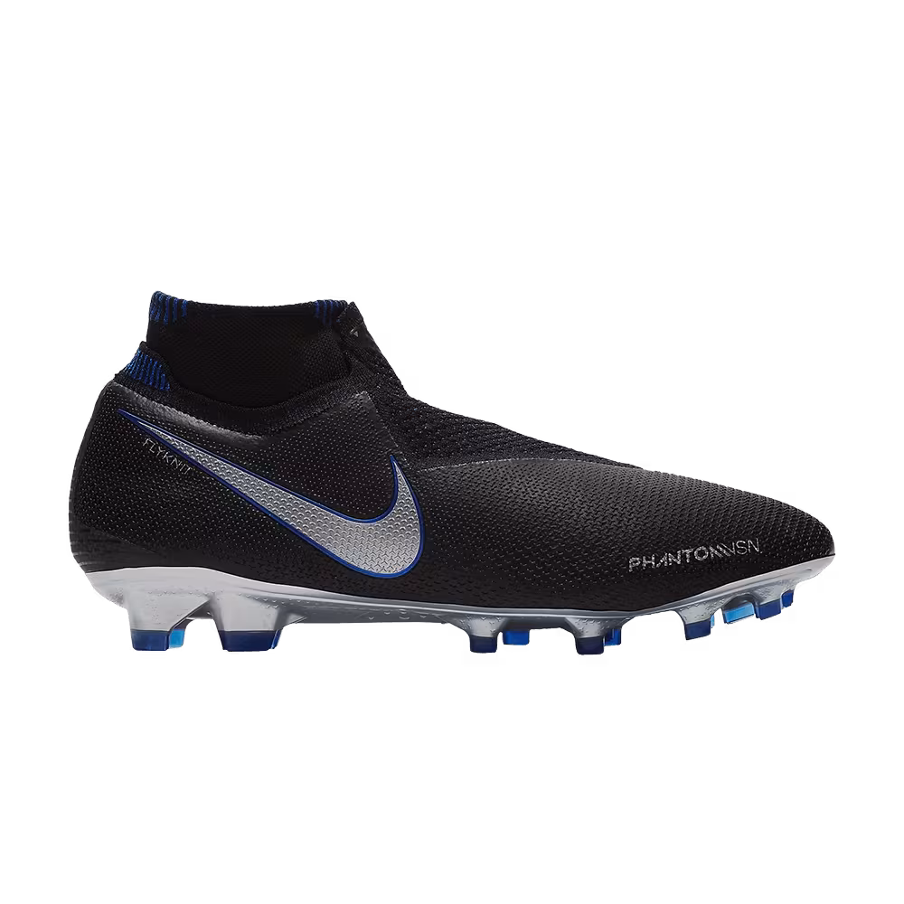 Nike Phantom Vision Elite DF FG ACC Black Metallic Silver
