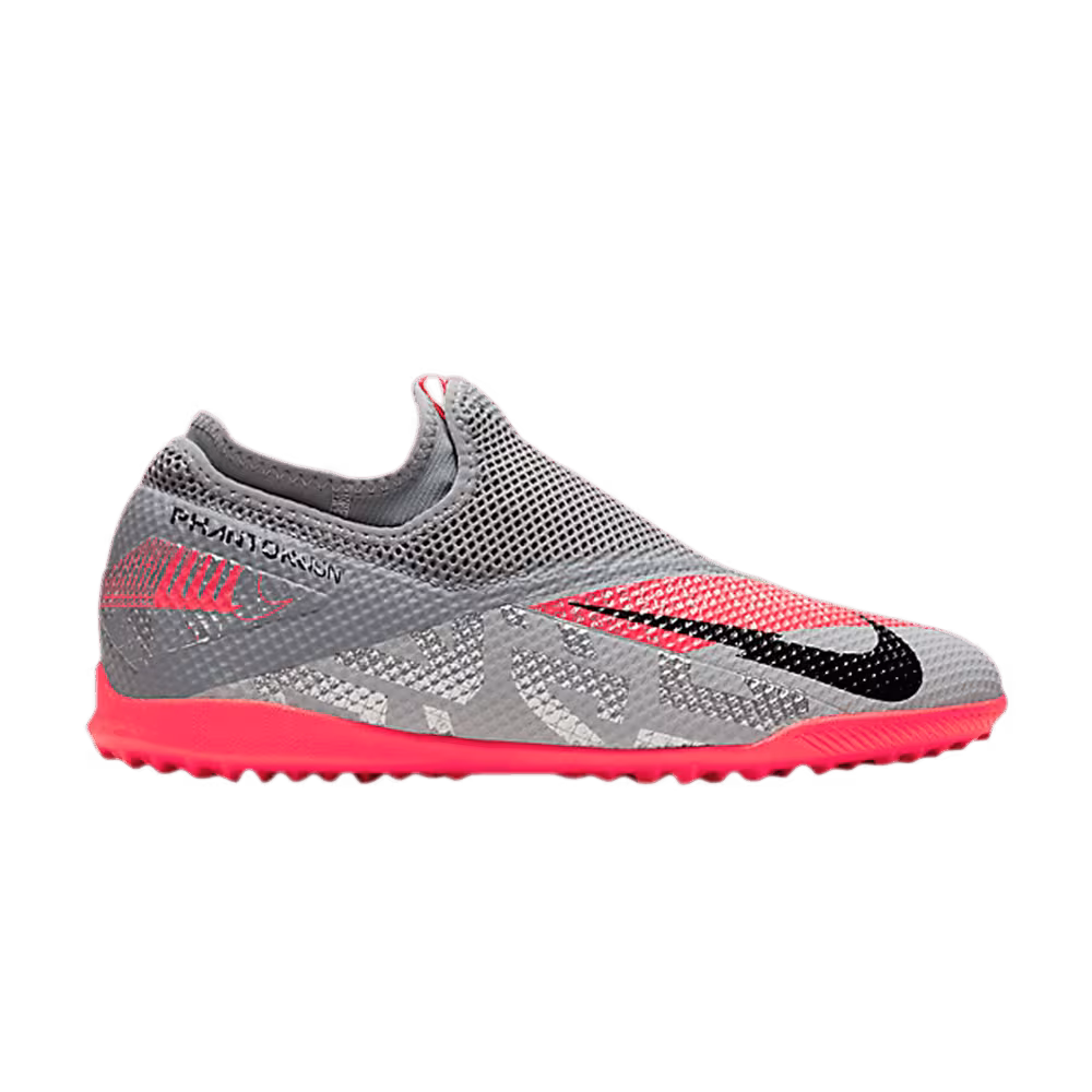 Nike Phantom Vision 2 Academy DF TF Metallic Grey Crimson