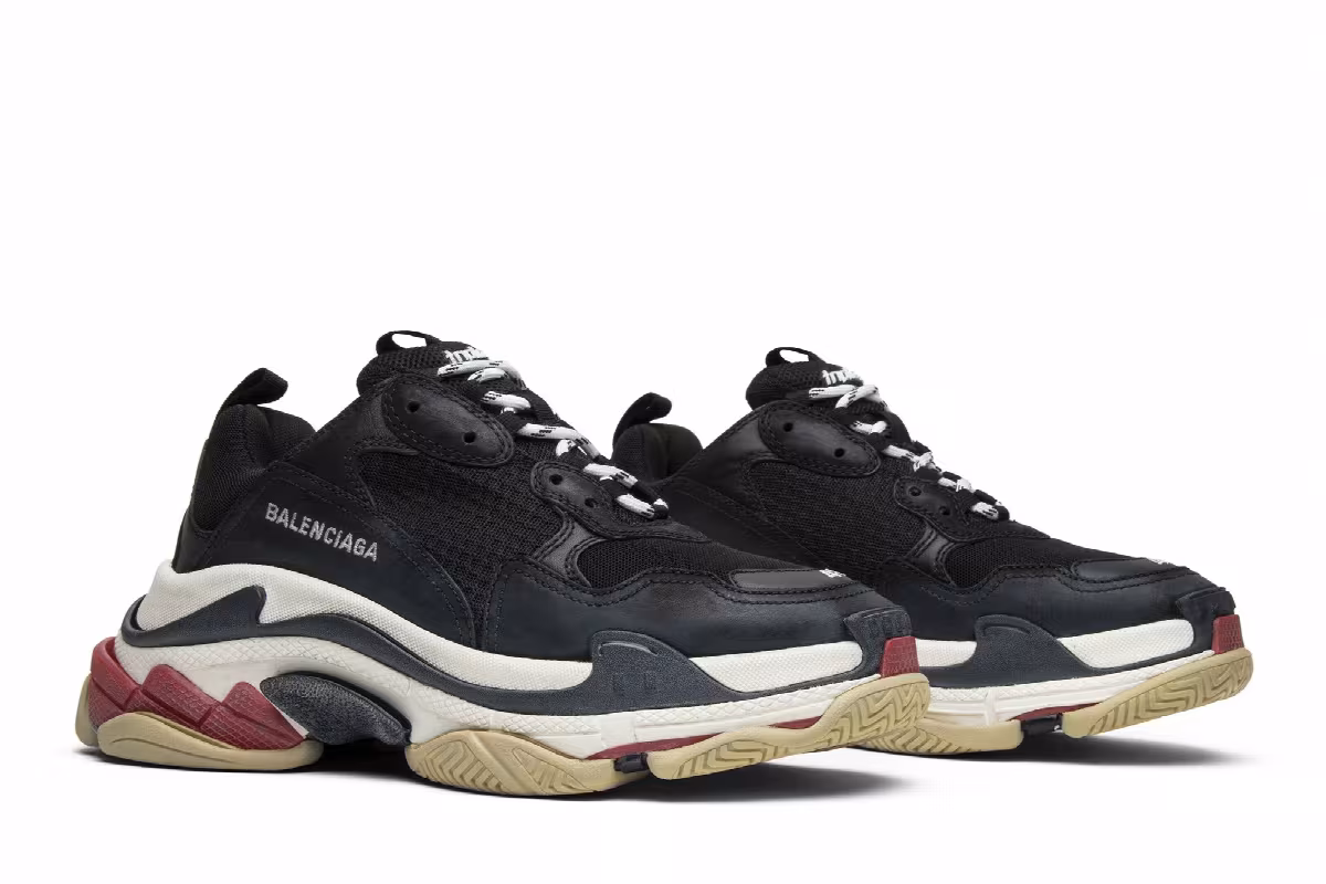 Balenciaga Triple S Sneaker Black 2018, view 9