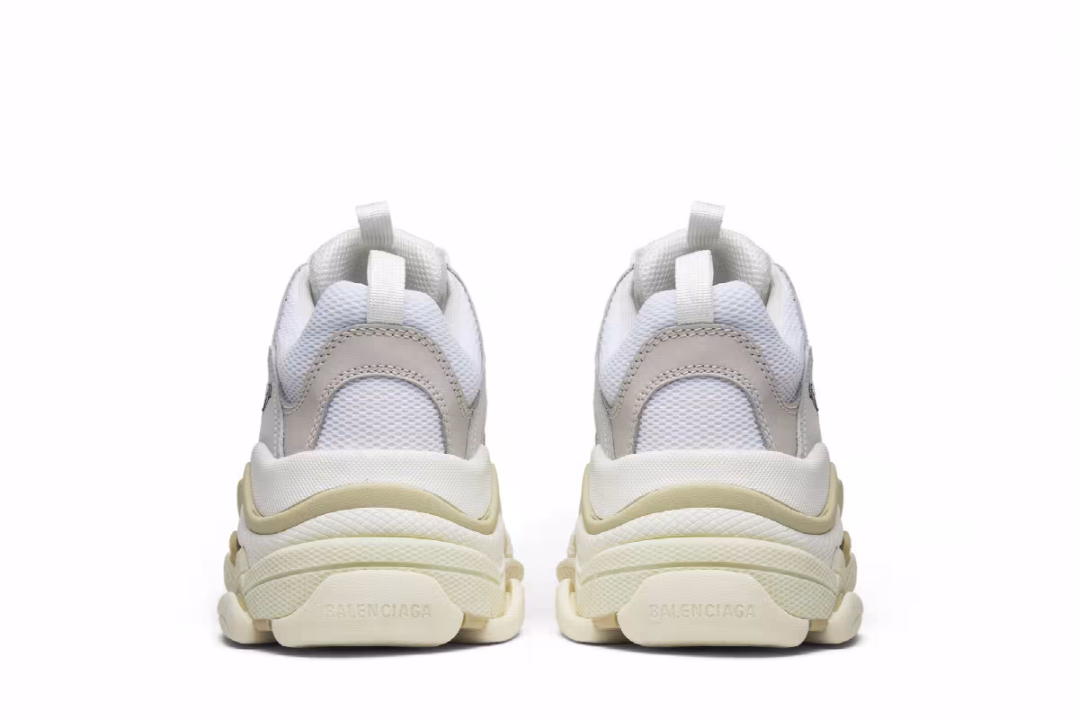 Balenciaga Women's Triple S Trainer White, view 7