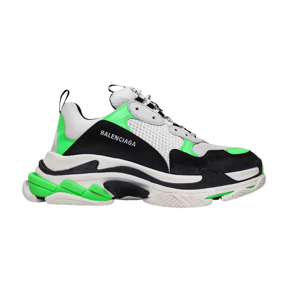 Balenciaga Triple S Sneaker White Green Fluo
