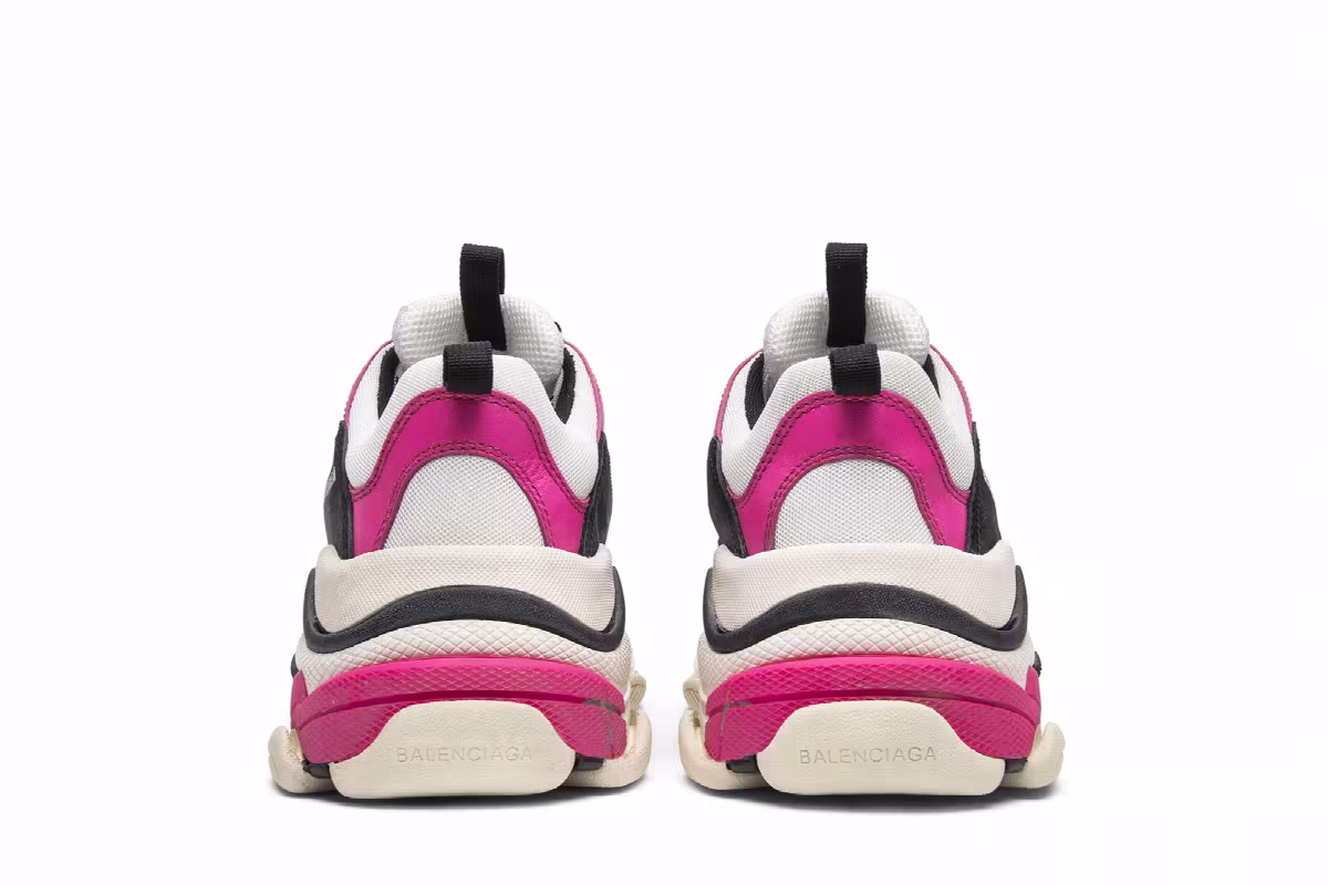 Balenciaga Women's Triple S Sneaker Pink, view 7