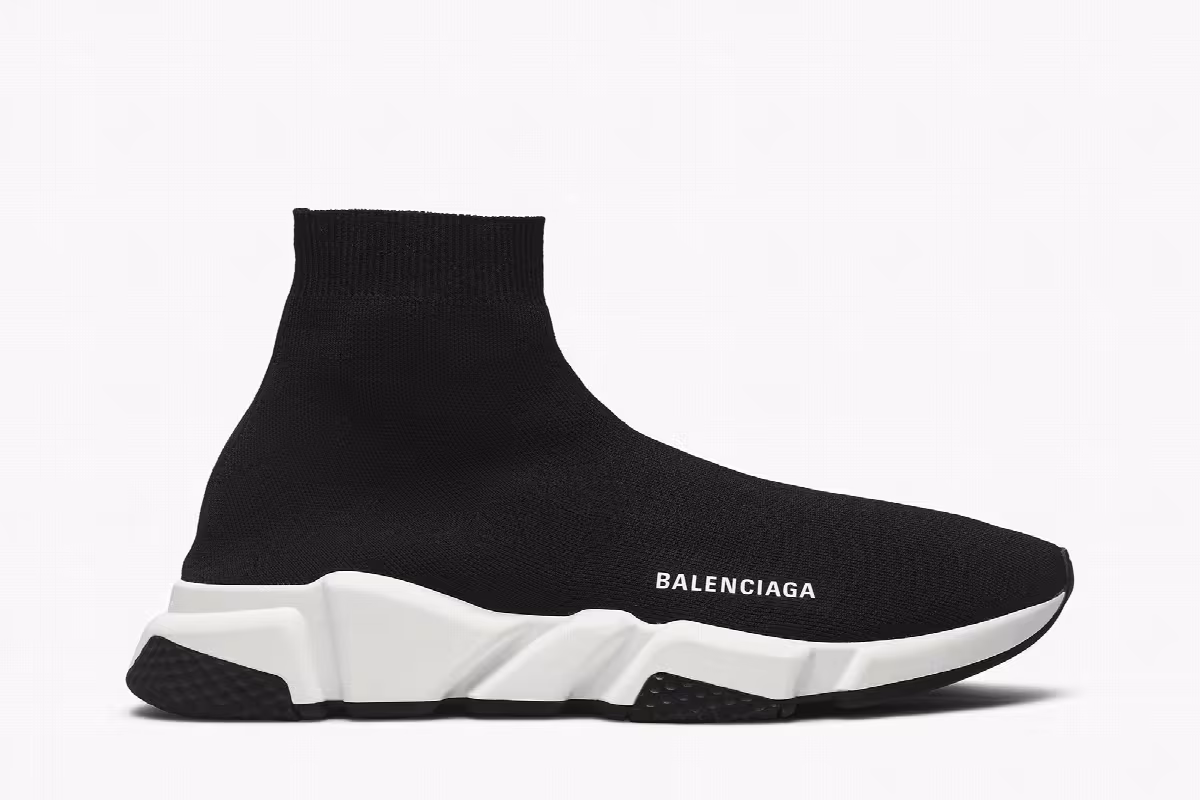 Balenciaga Speed Sneaker Black White 2018, view 2