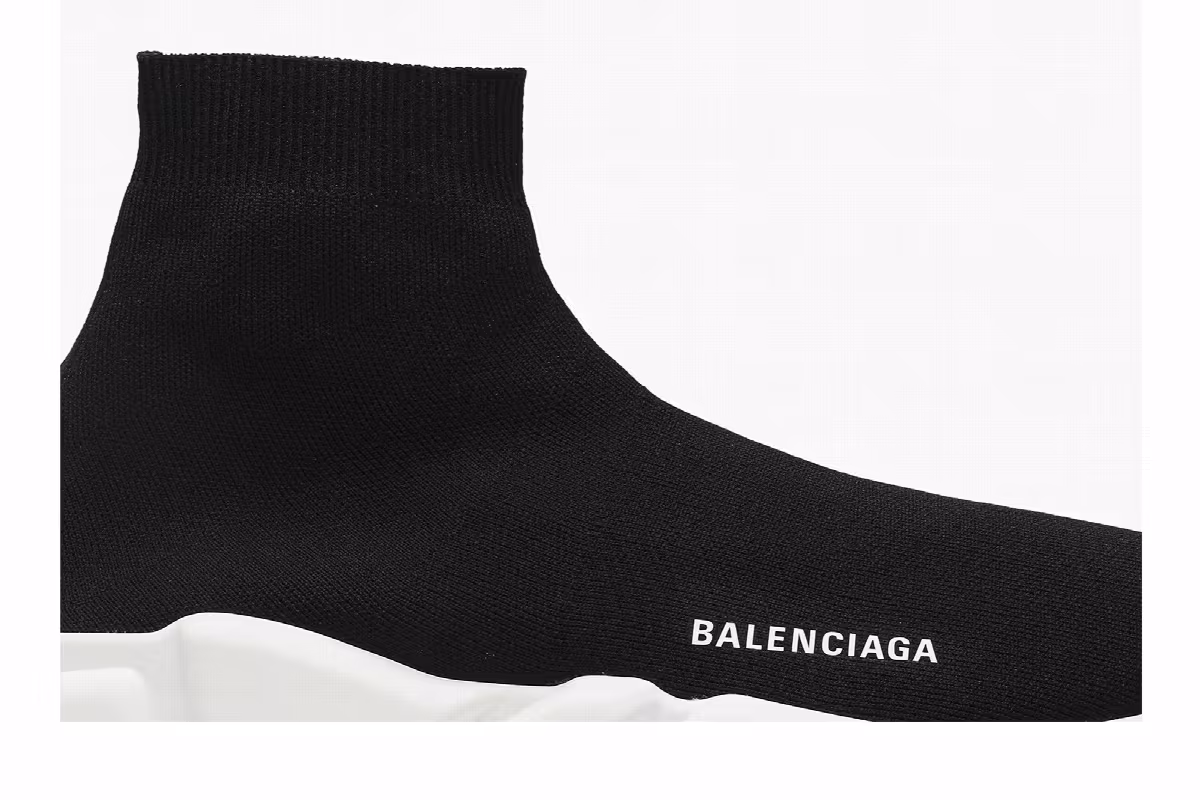 Balenciaga Speed Sneaker Black White 2018, view 3