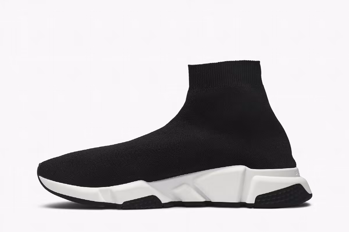 Balenciaga Speed Sneaker Black White 2018, view 4