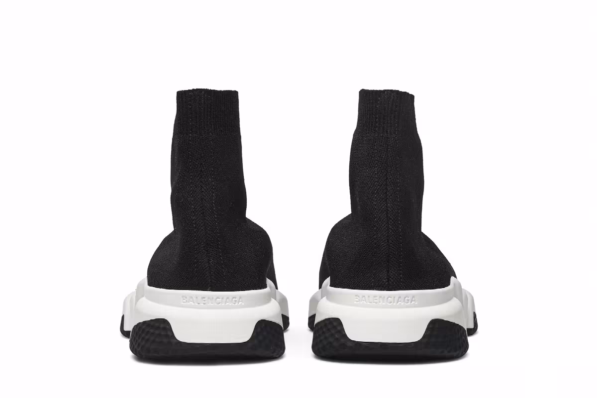 Balenciaga Speed Sneaker Black White 2018, view 7