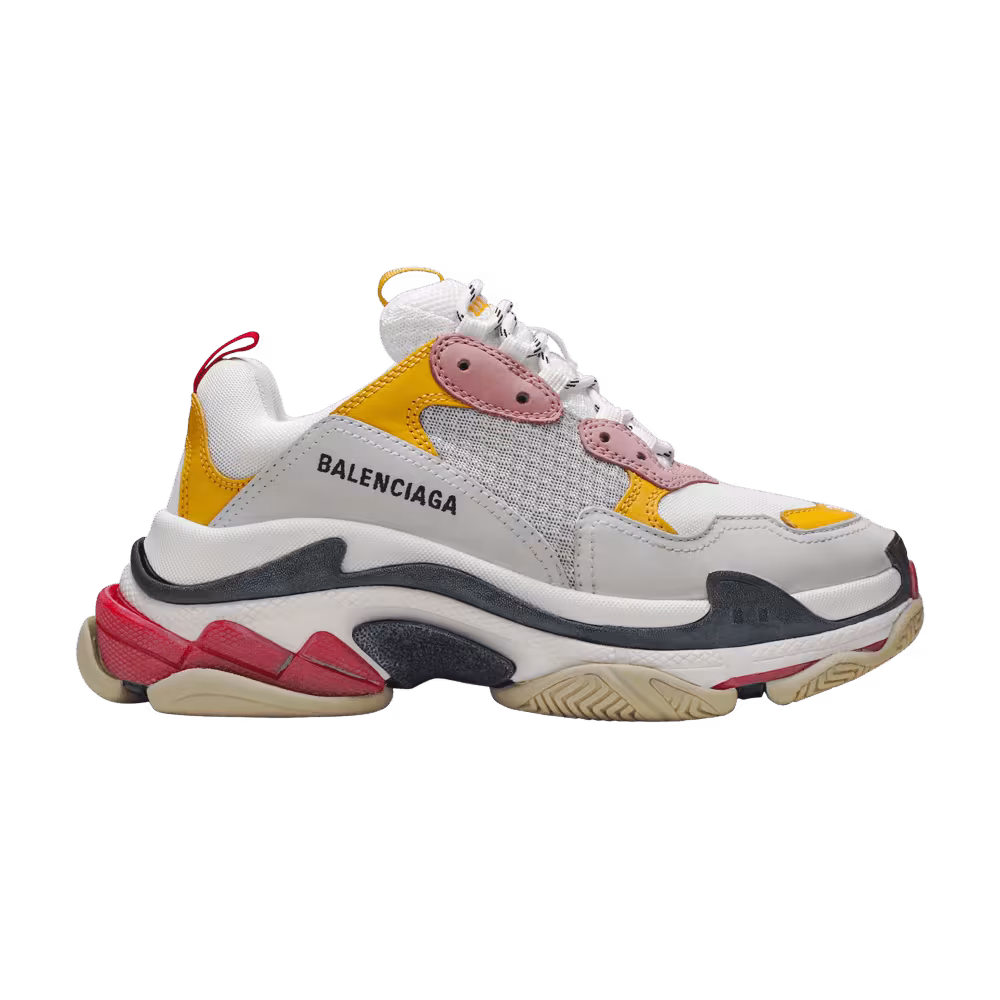 Balenciaga Women's Triple S Trainer White Yellow