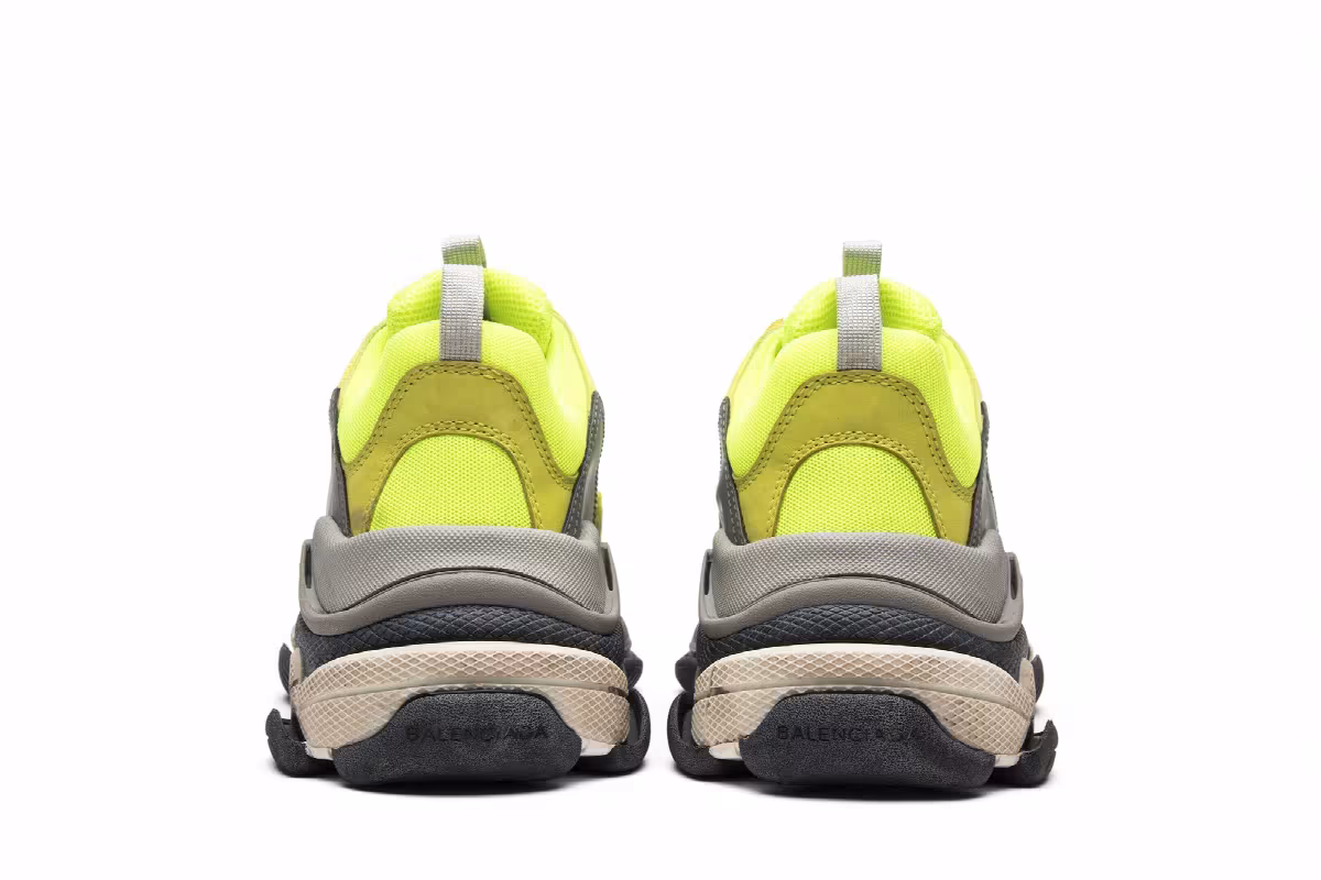 Balenciaga Triple S Sneaker Yellow 2017, view 7