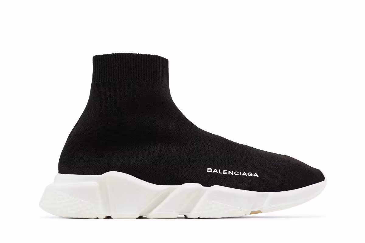 Balenciaga Speed Trainer Mid Black, view 2
