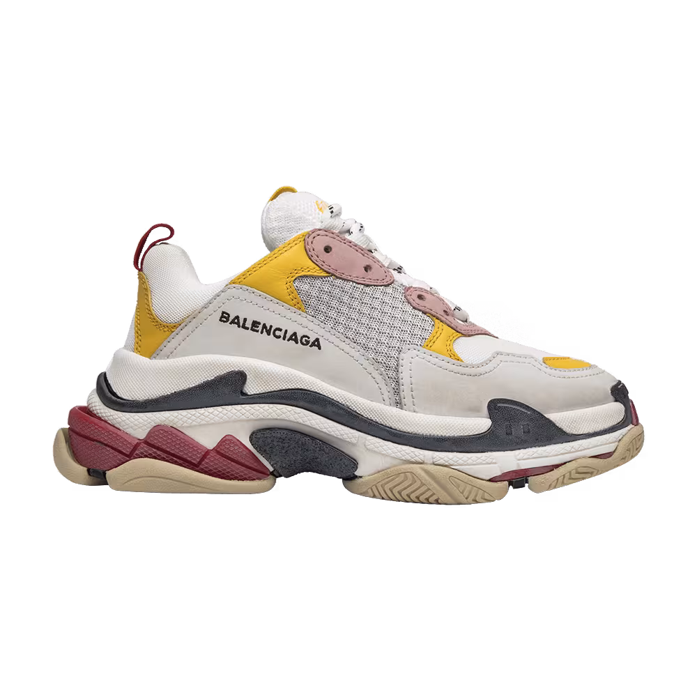 Balenciaga Women's Triple S Trainer White Yellow 2018