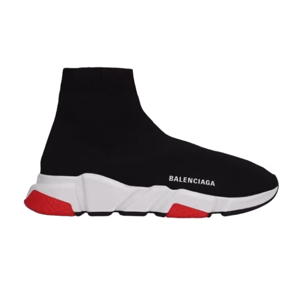 Balenciaga Speed Trainer Mid Black Red 2017