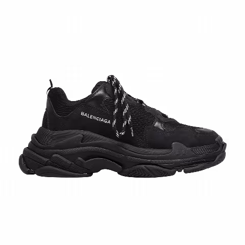 Balenciaga Triple S Sneaker 'All Black Distressed'