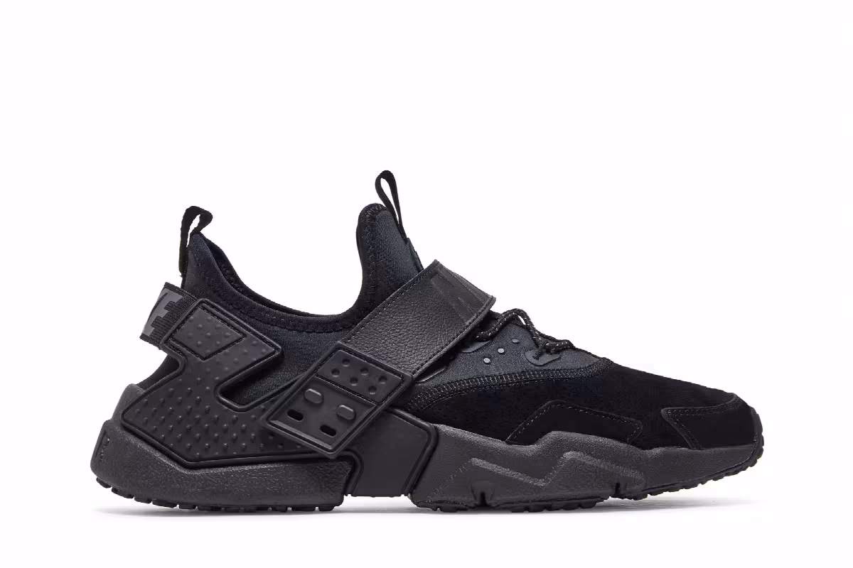 Nike Air Huarache Drift Premium Black, view 2