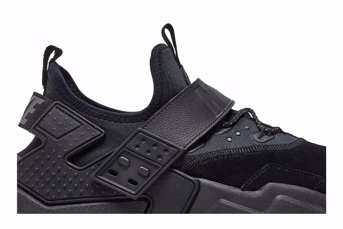 Nike Air Huarache Drift Premium Black, view 3