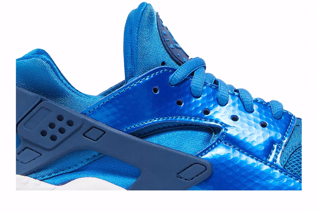 Nike Air Huarache Metallic Blue, view 3