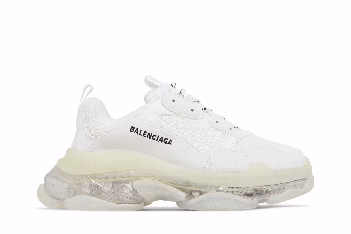 Balenciaga Triple S Sneaker Clear Sole - White, view 2