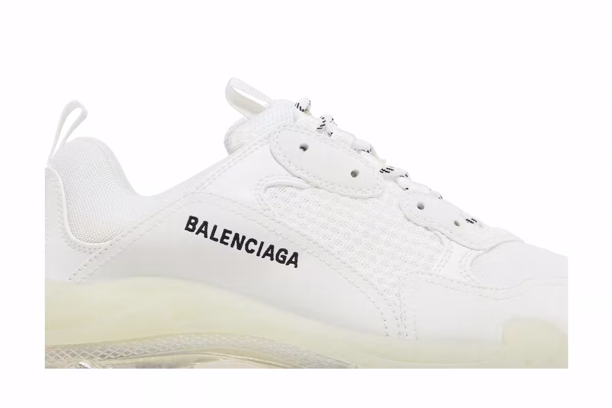 Balenciaga Triple S Sneaker Clear Sole - White, view 3