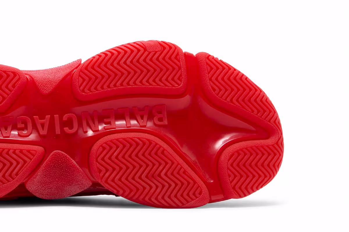 Balenciaga Triple S Sneaker Clear Sole - Red, view 6