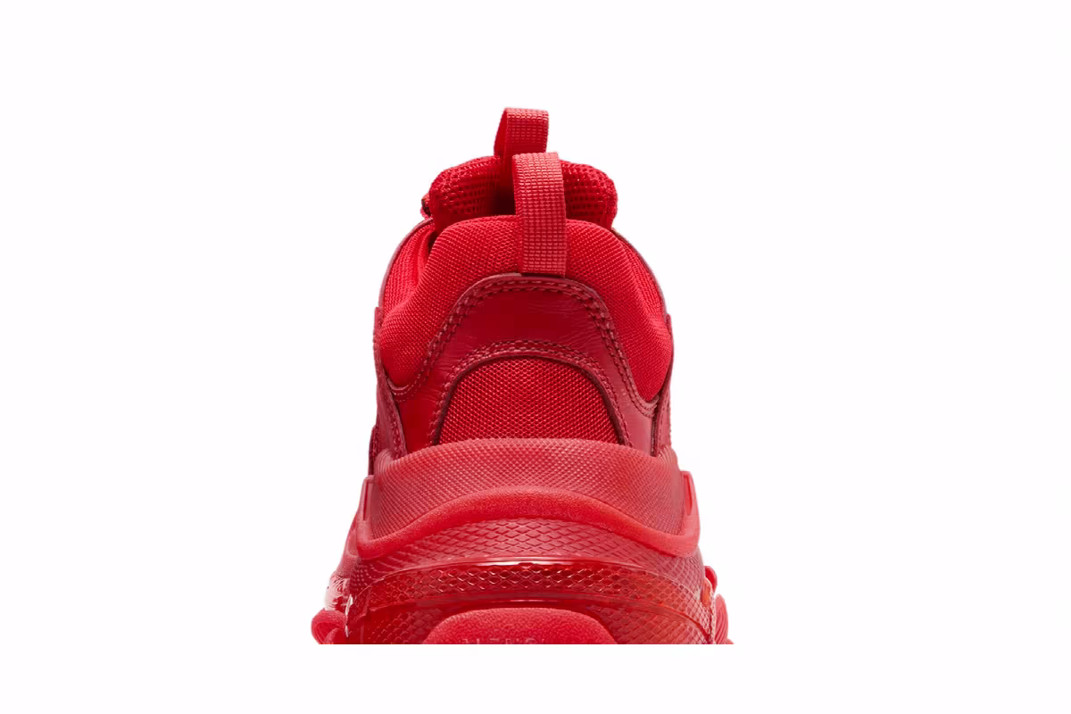 Balenciaga Triple S Sneaker Clear Sole - Red, view 8