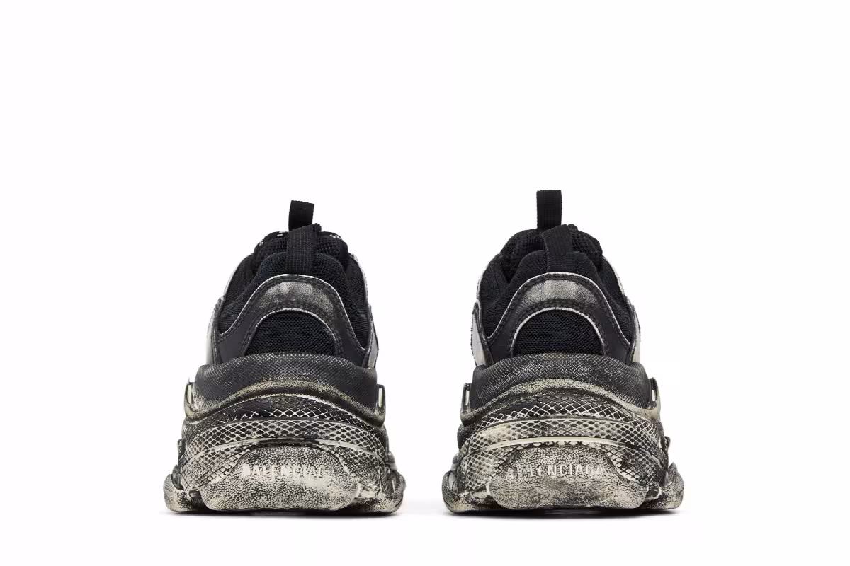 Balenciaga Triple S Faded Black, view 7