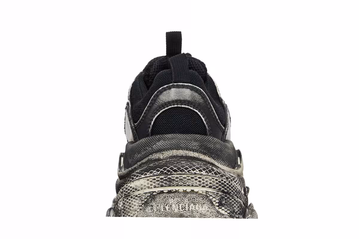Balenciaga Triple S Faded Black, view 8