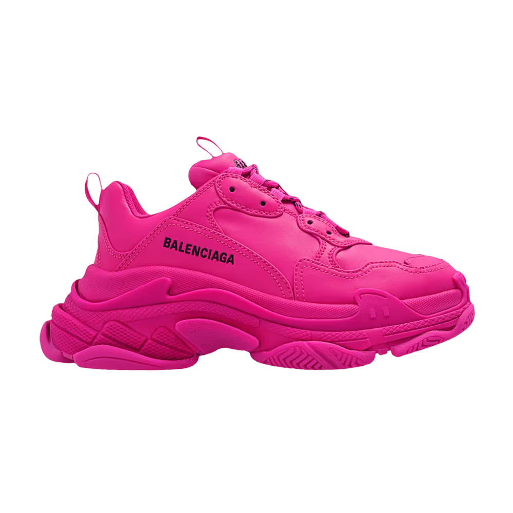 Balenciaga Women's Triple S Sneaker Dark Pink