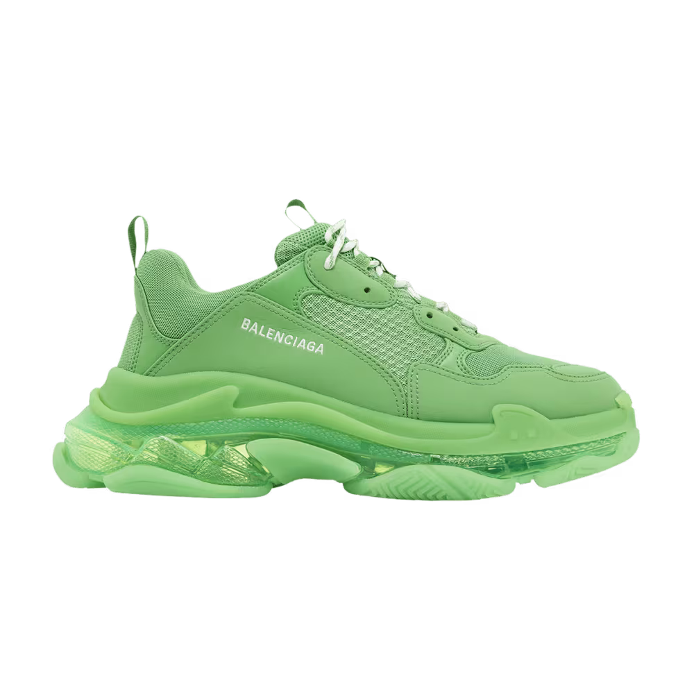 Balenciaga Triple S Sneaker Clear Sole - Green